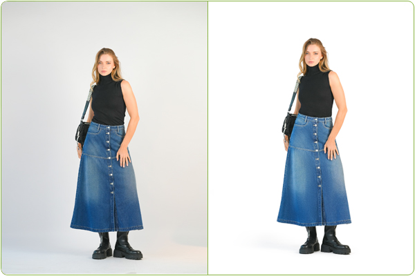 Basic On-Model Retouching Services