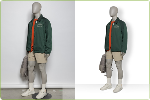 Packshot E-commerce On-Model Retouching